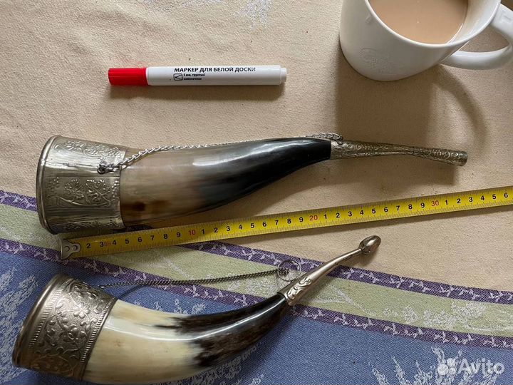 Рога натуральные декор, для вина СССР