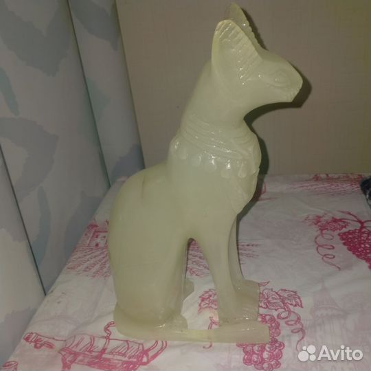 Статуэтка Кошка египетская фосфорная СССР