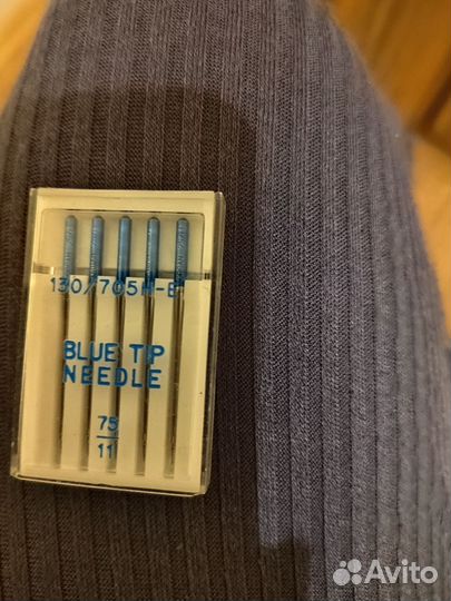 Машинные иглы Organ с голубой колбой