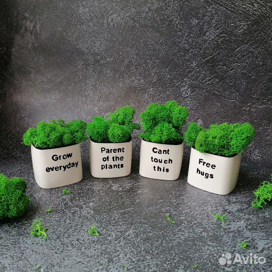 Кашпо из гипса