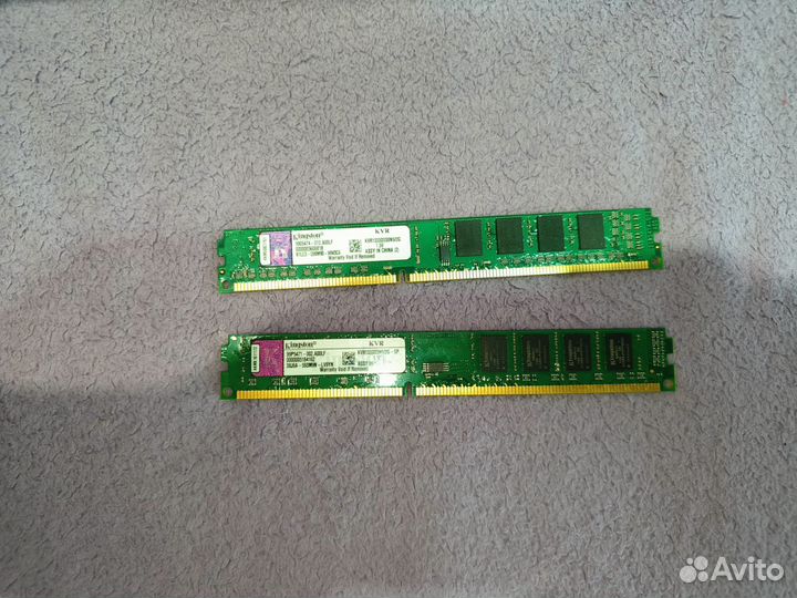 Оперативная память Kingston ddr3 2gb 2шт