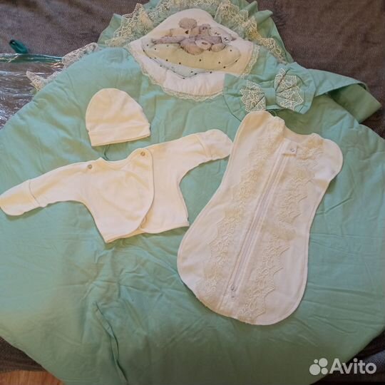 Конверт -одеяло на выписку весна осень