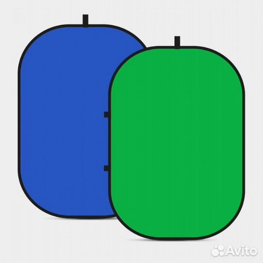 Фон хромакей складной 2-в-1 100х150 см