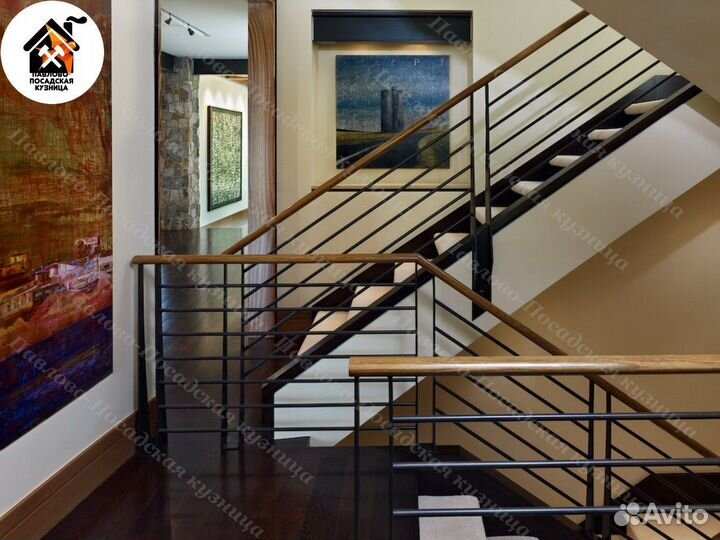 Перила для лестницы / Перила в стиле лофт