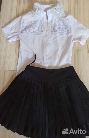 Школьная форма (5 к) для девочки 122-128 пакетом