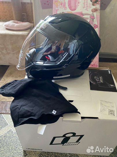 Шлем Icon Airflite Gloss Solids, черный Новый