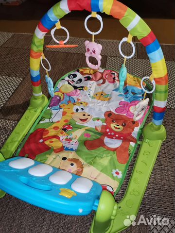 Детский развивающий коврик с пианино