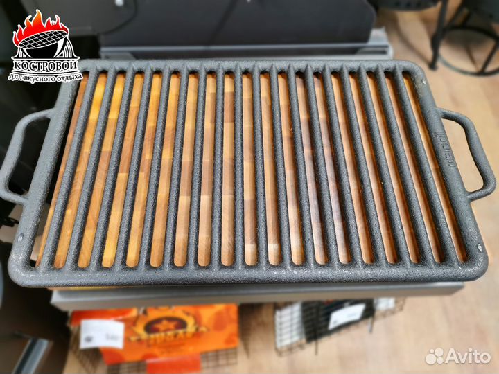 Чугунная решётка гриль 464х258х15 manoli