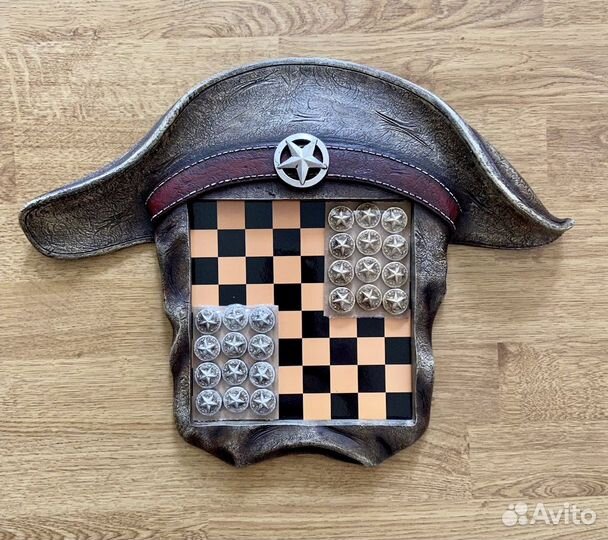 Игра настольная шашки, подарочный набор, новая