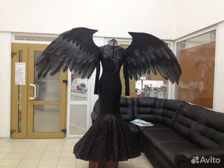 Крылья ангела чёрные