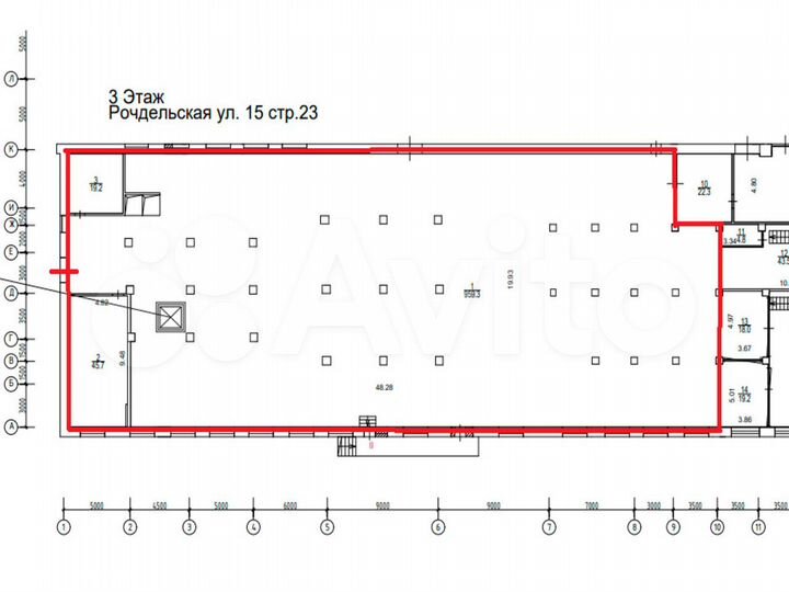 Сдам офисное помещение, 1383.8 м²