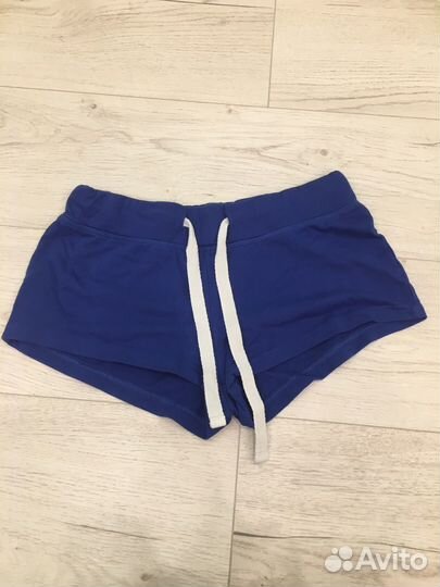 Шорты женские синие короткие спортивные