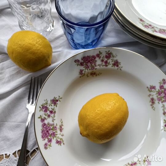 Тарелки фарфор japan СССР розы