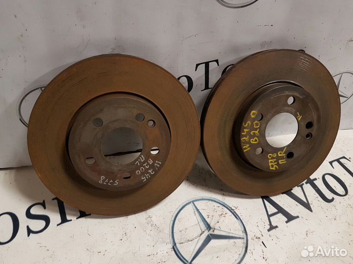 Тормозной диск передний Мерседес A169 W169 W245