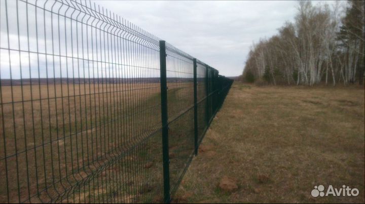 Сетка для забора 3д