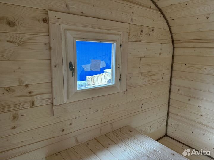 Баня бочка готовая