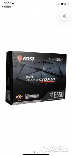 Материнская плата с процессором и памятью