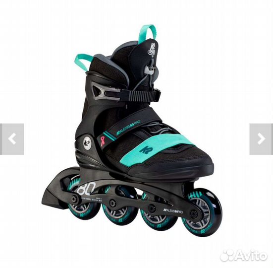 Ролики женские K2 alexis 80PRO 38,5 (39,5) + сумка