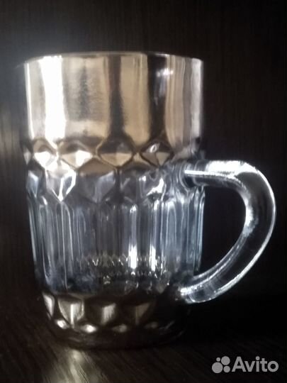 Винтажные пивные кружки осз с позолотой,практичные