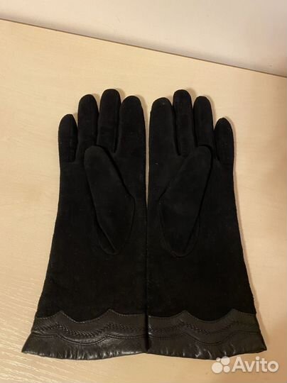 Перчатки женские кожаные размер 7