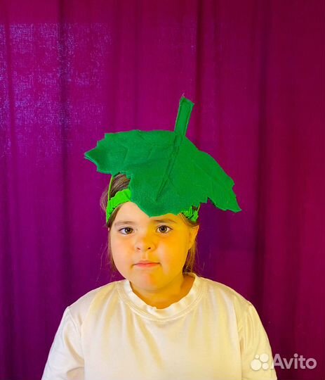 Шапка детская для костюма Виноград