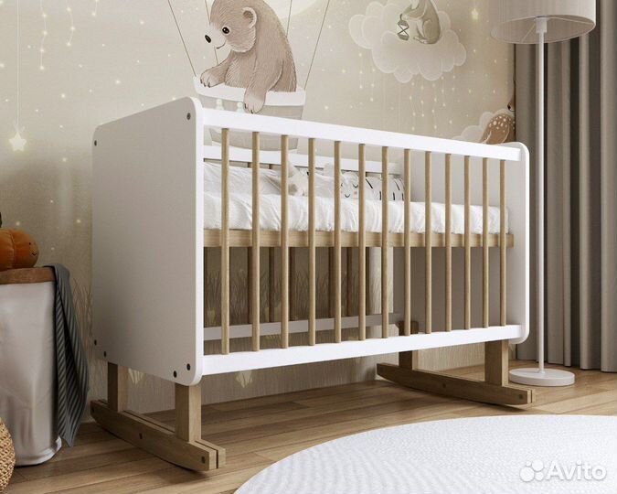 Кроватка для новорожденных с матрасом