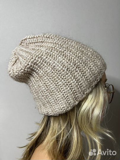 Шапка зимняя женская вязанная