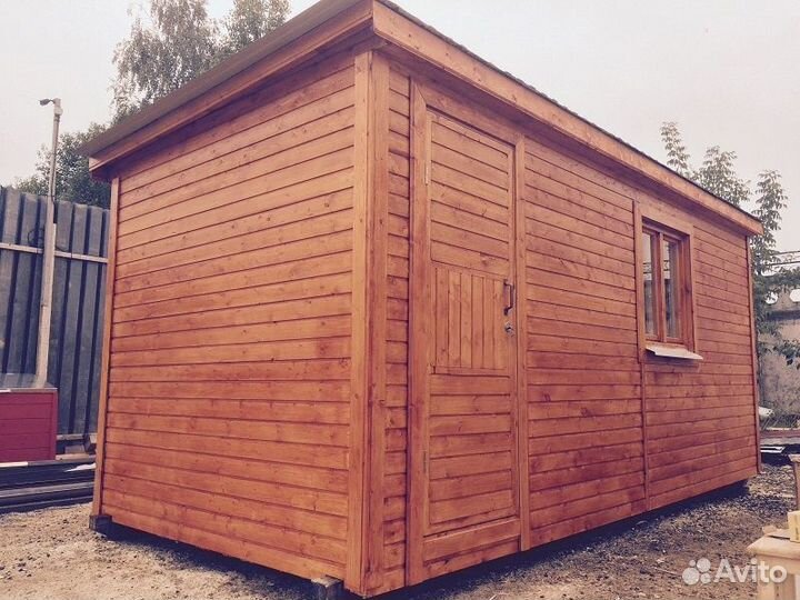 Бытовка с верандой, Хозблок для инструментов