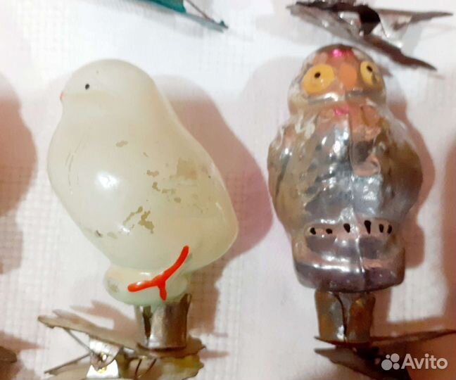 Елочные игрушки СССР на прищепках