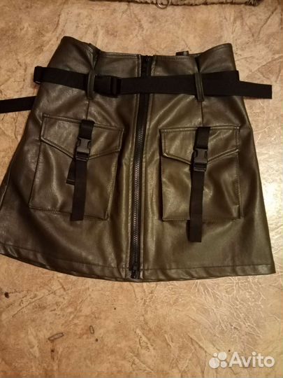 Кожаная юбка
