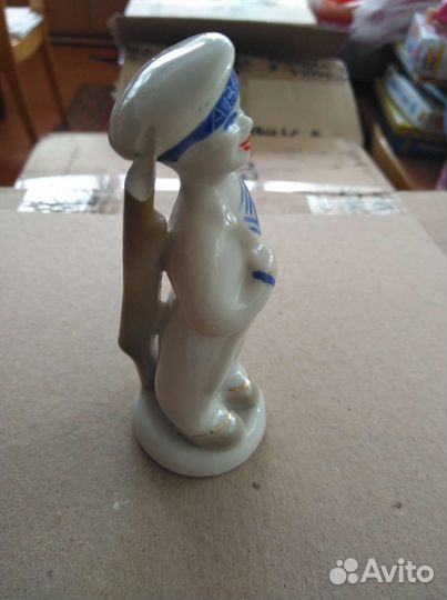 Винтажная статуэтка Морячок Аврора фарфор СССР