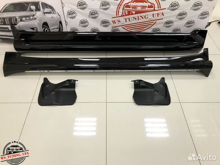 Пороги с подсветкой Toyota Land Cruiser 200 R663