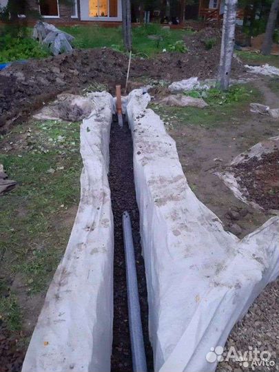 Ручная копка траншеи