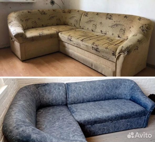 Перетяжка и реставрация мягкой мебели