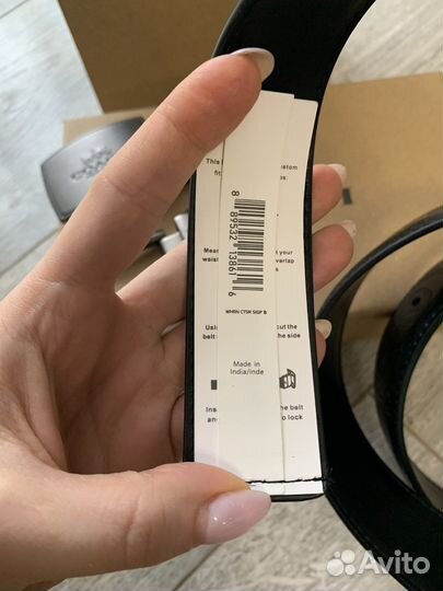 Кожанный ремень coach