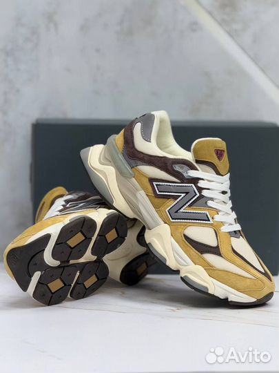Кроссовки NEW Balance 9060 коричневые 1