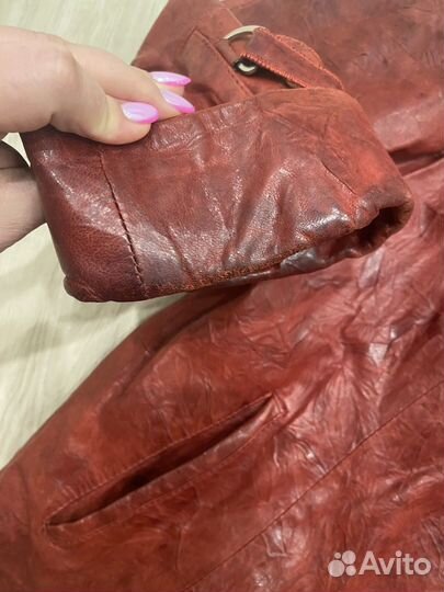Кожаная куртка женская 54 размер
