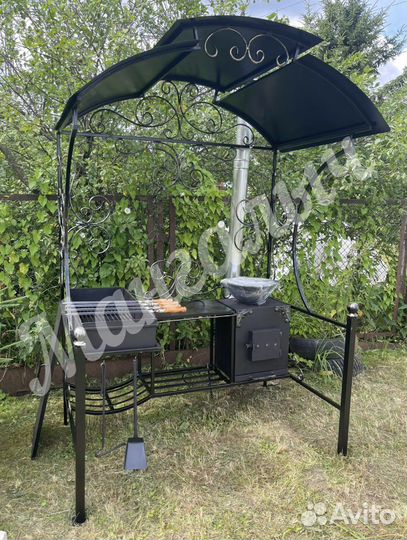 Мангал с крышей