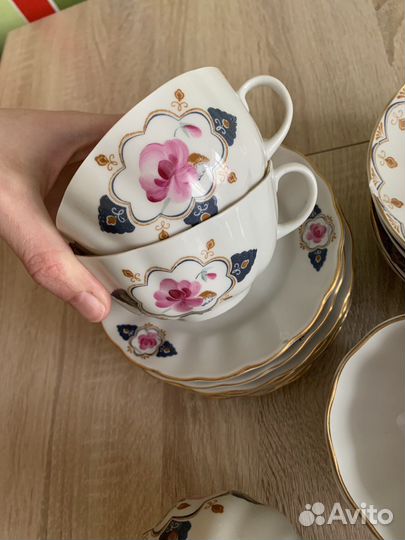 Чайный сервиз лфз Роза в ромбе