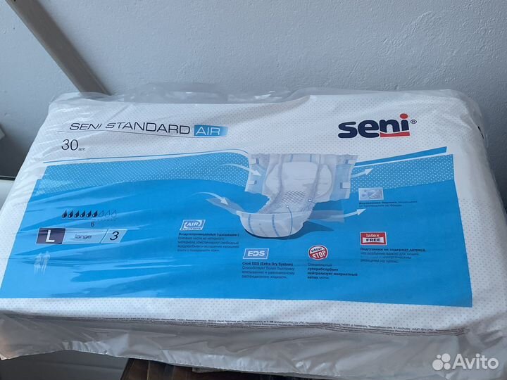 Памперсы для взрослых размер L Seni