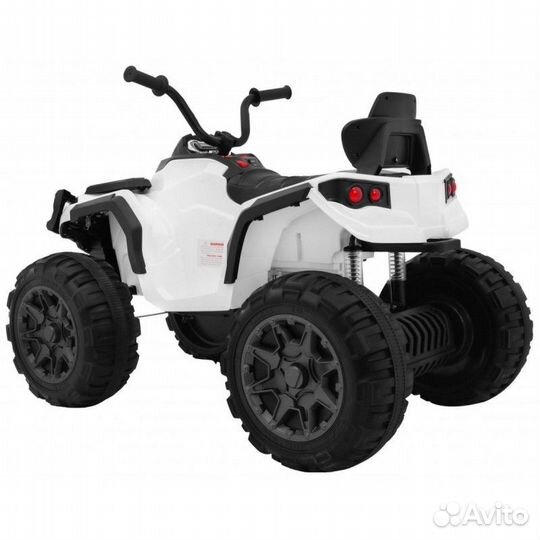 Детский квадроцикл Grizzly ATV 4WD White 12V с пул