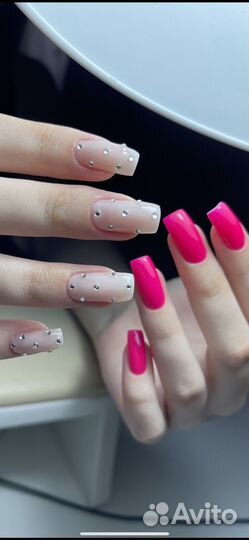 Маникюр покрытие и наращивание