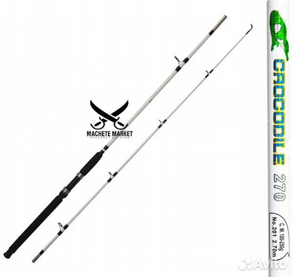 Спиннинг Crocodile штекерный двухсекционный