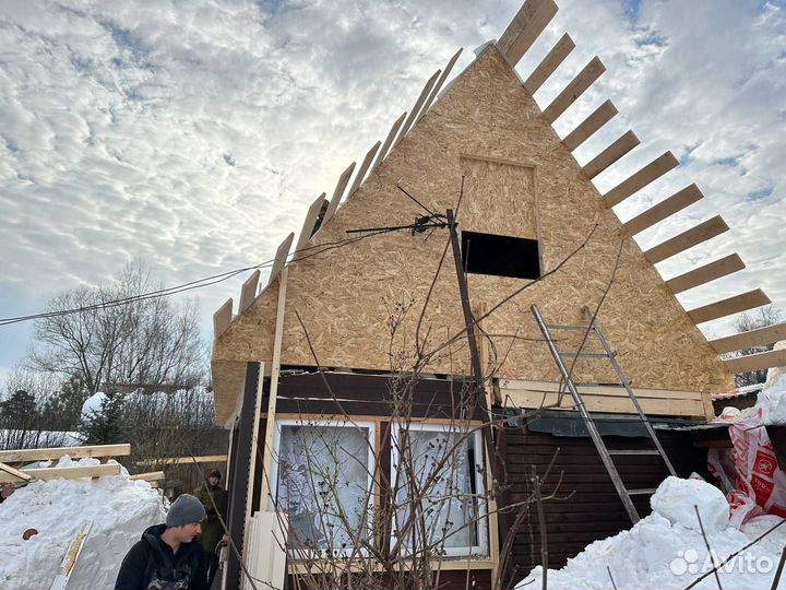 Кровельные работы, ремонт крыши, замена кровли