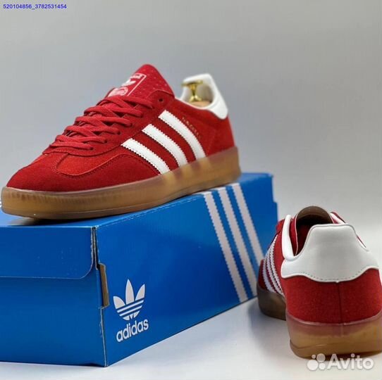 Кроссовки Adidas Gazelle Red (Арт.60052)