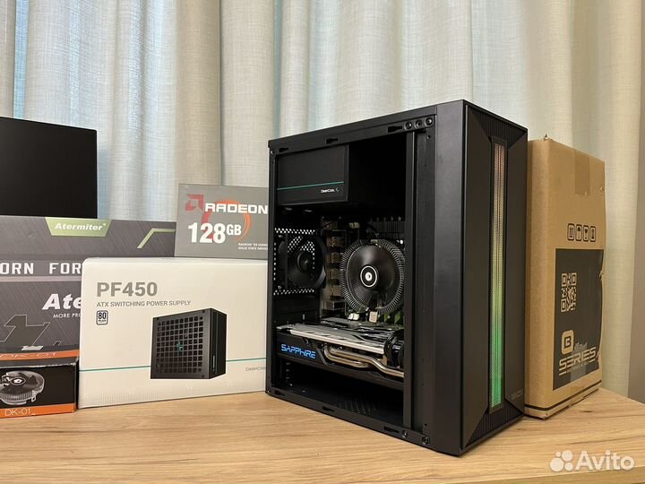 Игровой пк intel 10 ядер + rx 570 8gb 16 gb озу