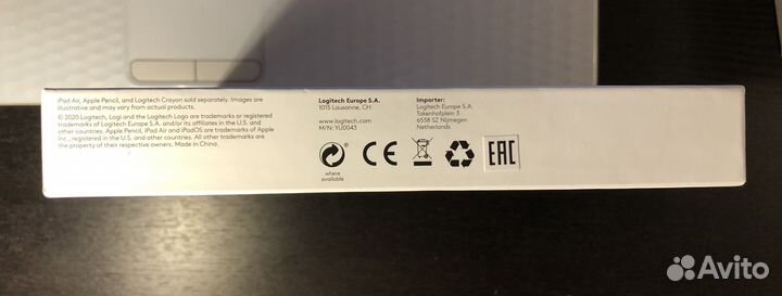 Клавиатура Logitech Folio Touch для iPad Air Новая