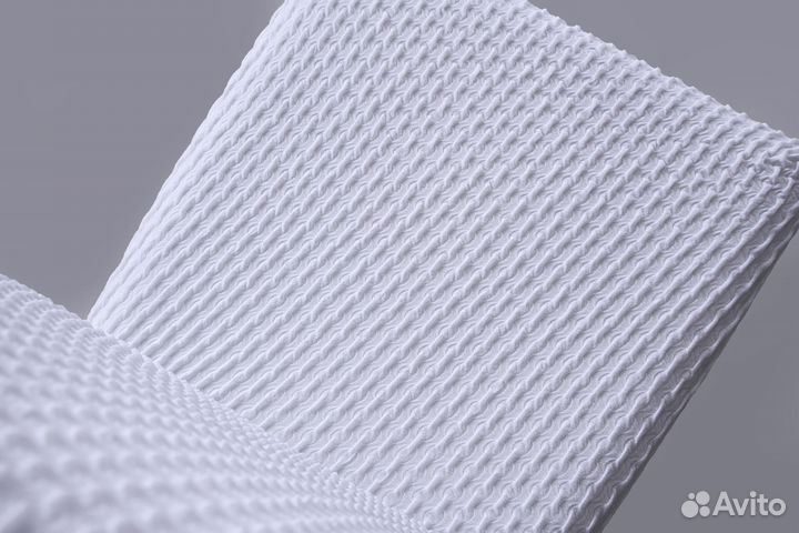 Чехлы на стулья со спинкой на кухню 6 шт, Белый