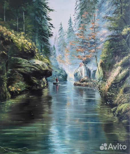 Картина маслом на холсте пейзаж