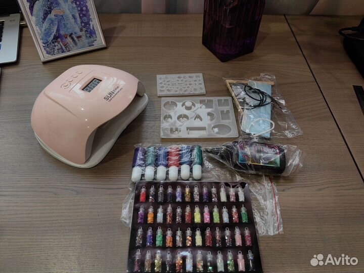 Набор эпоксидной смолы, б/у с лампой